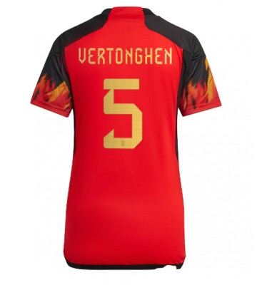 Belgien Jan Vertonghen #5 Hemmatröja Dam VM 2022 Kortärmad
